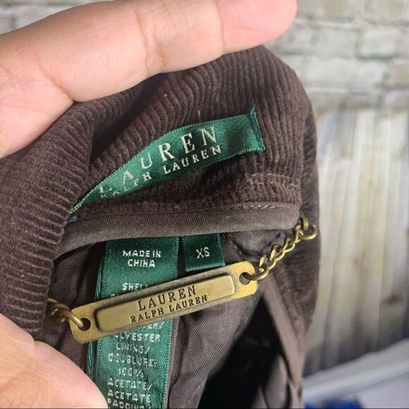 Lauren Ralph Lauren Brown Quilted Snap Button Vest sz XS - Picture 11 of 13